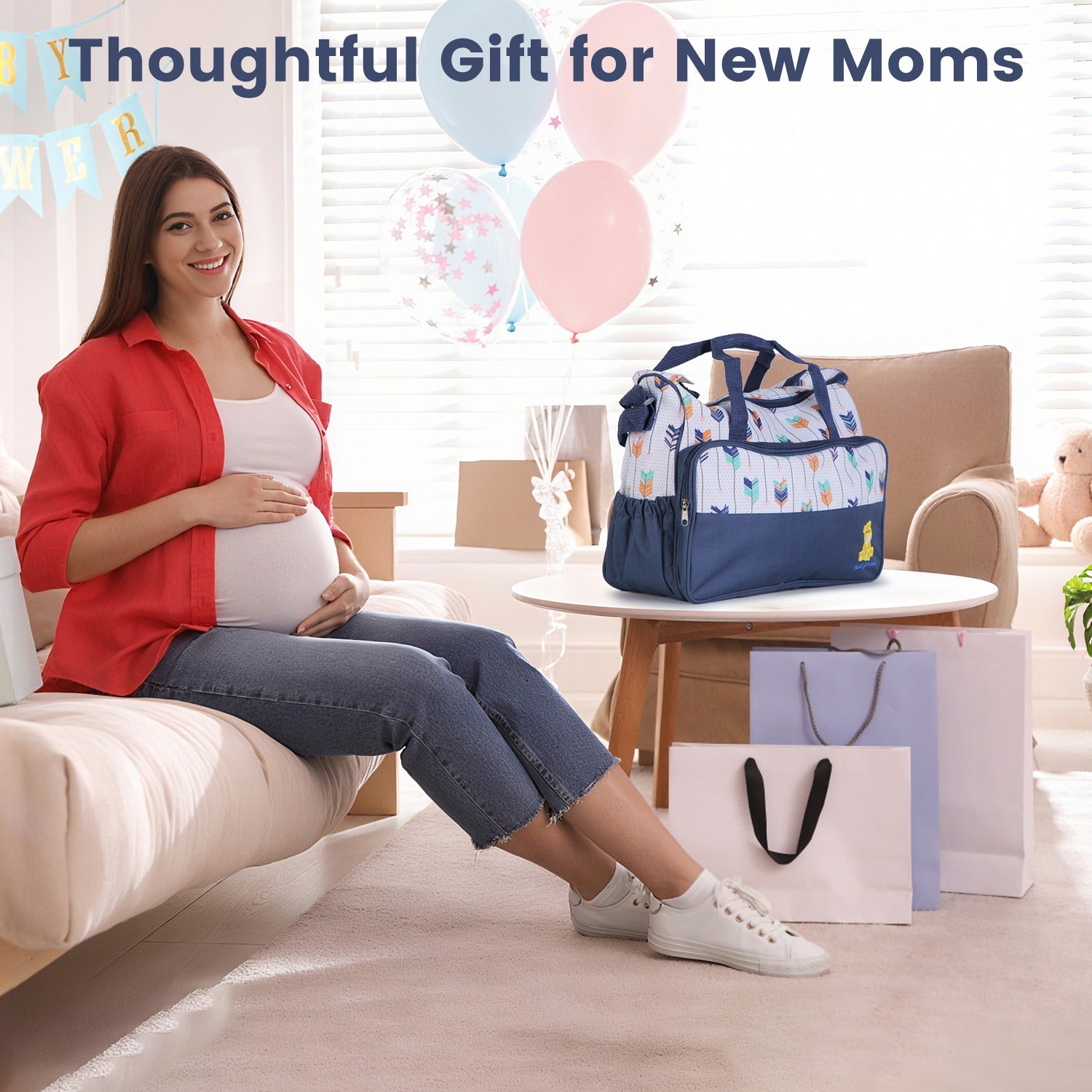 5pcs Baby Nappy Diaper Bags Set Mummy Diaper Handbags with