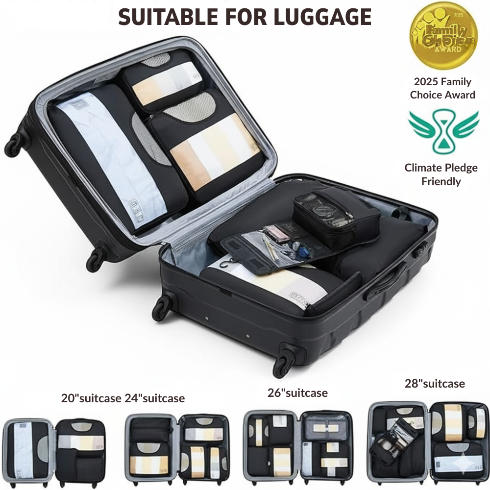 8 Piece Packing Cubes