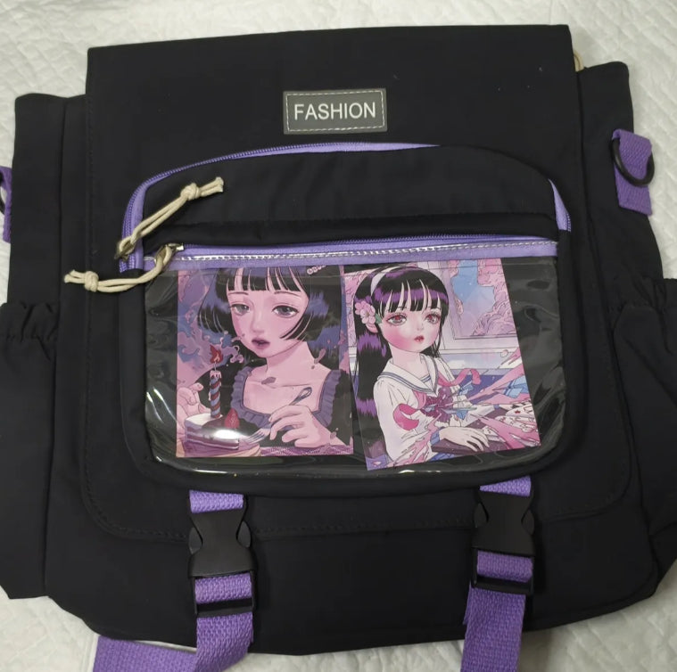 Adjustable Backpack with Both Shoulders and One Shoulder